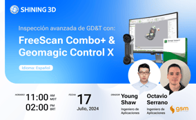 Inspección avanzada de GD&T con: FreeScan Combo+ & Geomagic Control X