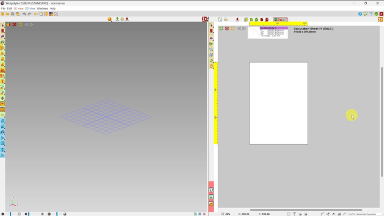 Interface of Wrapstyler 3D Scanner