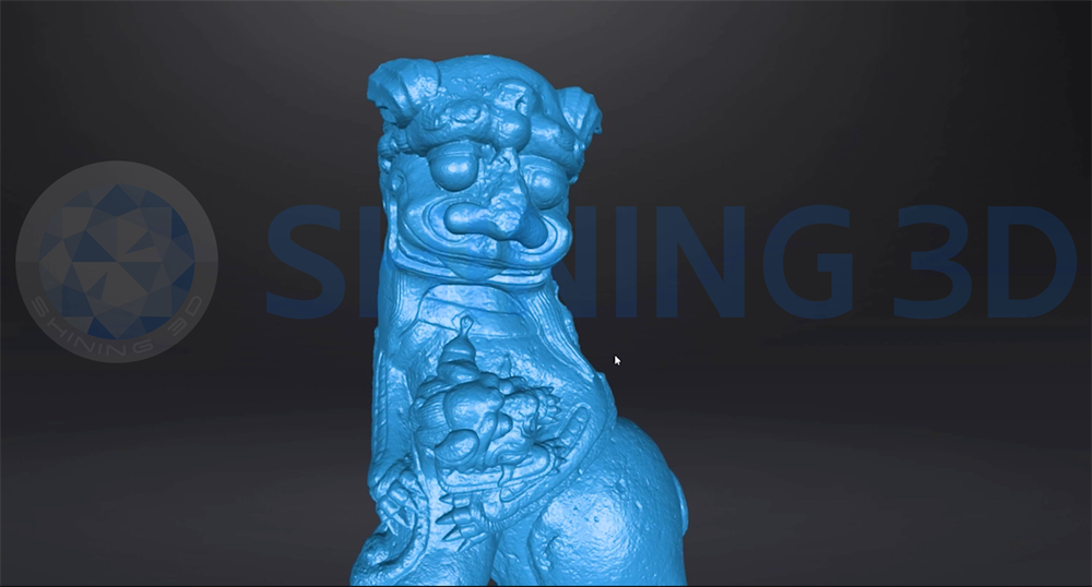 3D scan data of the stone lion