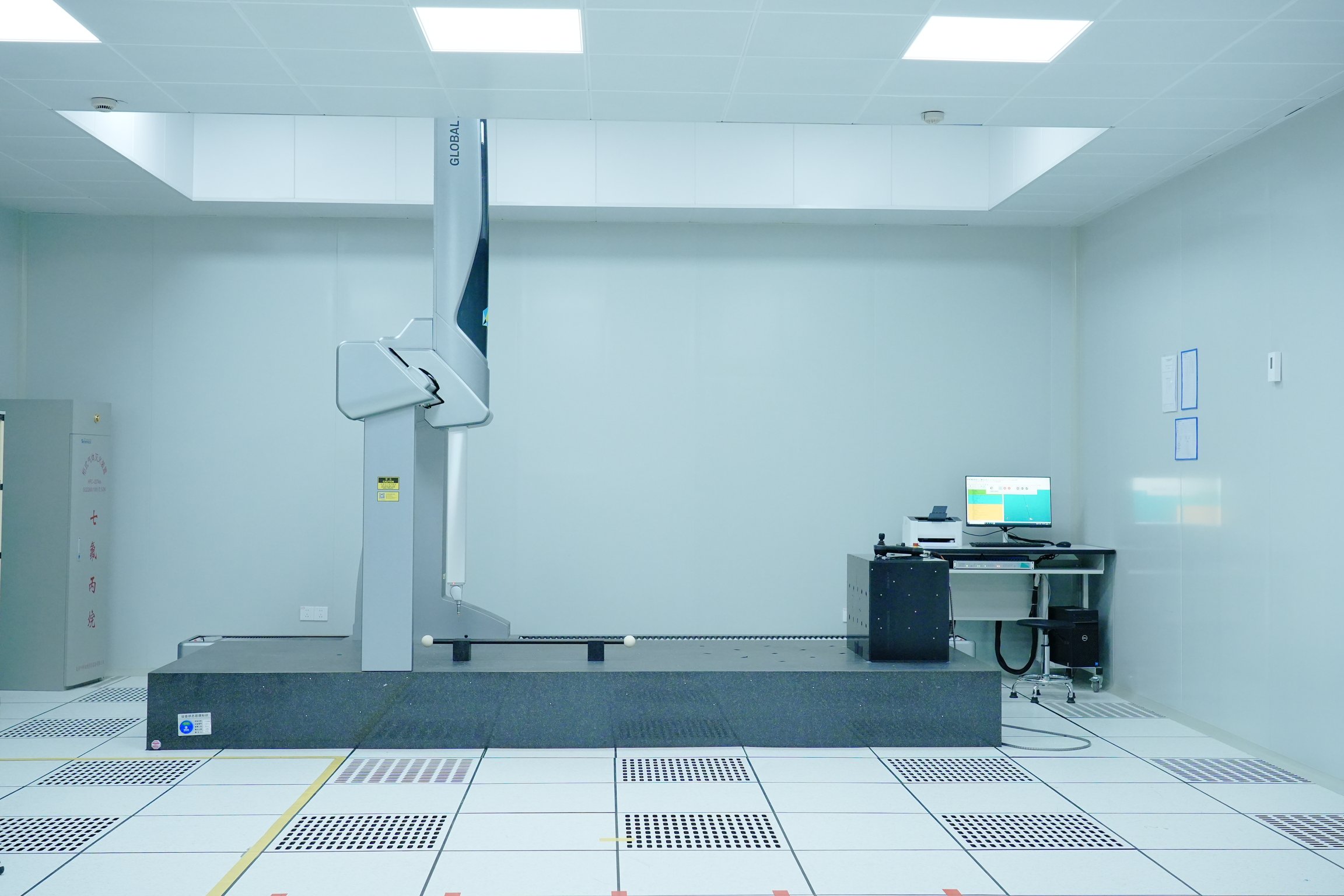 Coordinate measuring machine (CMM): It measures an object's physical geometrical characteristics by sensing discrete points on its surface with a probe.